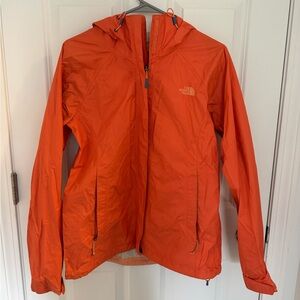 The North Face women’s coral rain jacket with hood